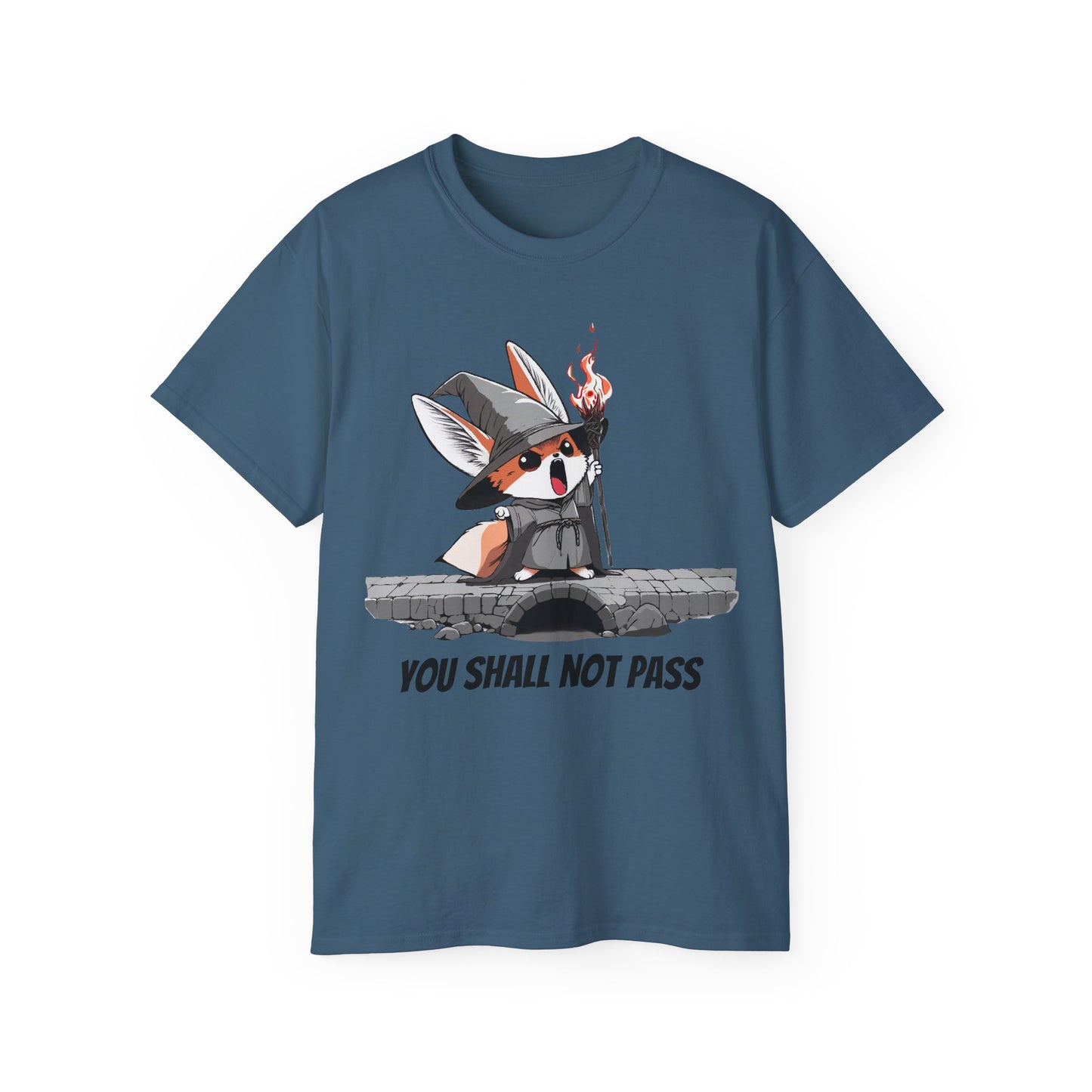 Whimsical Fox Wizard Tee: Cozy Gift for Animal Lovers, Cute T-shirt for Kids and Adults, Fantasy Merch, Gift for Halloween