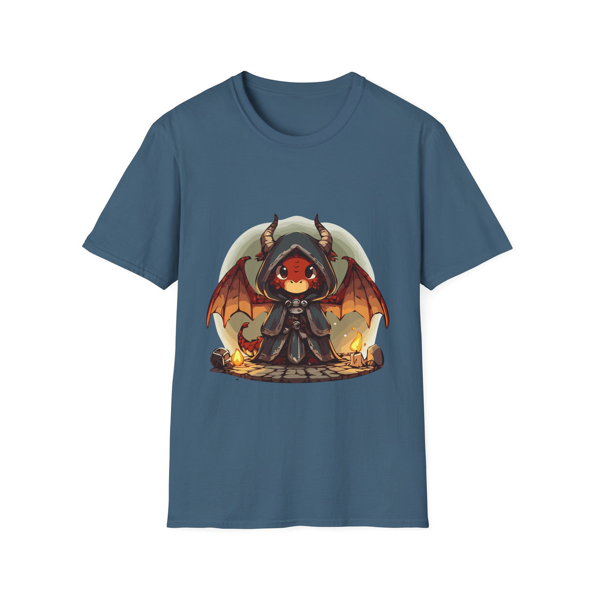 Hooded Dragon Demon Unisex Softstyle T-Shirt
