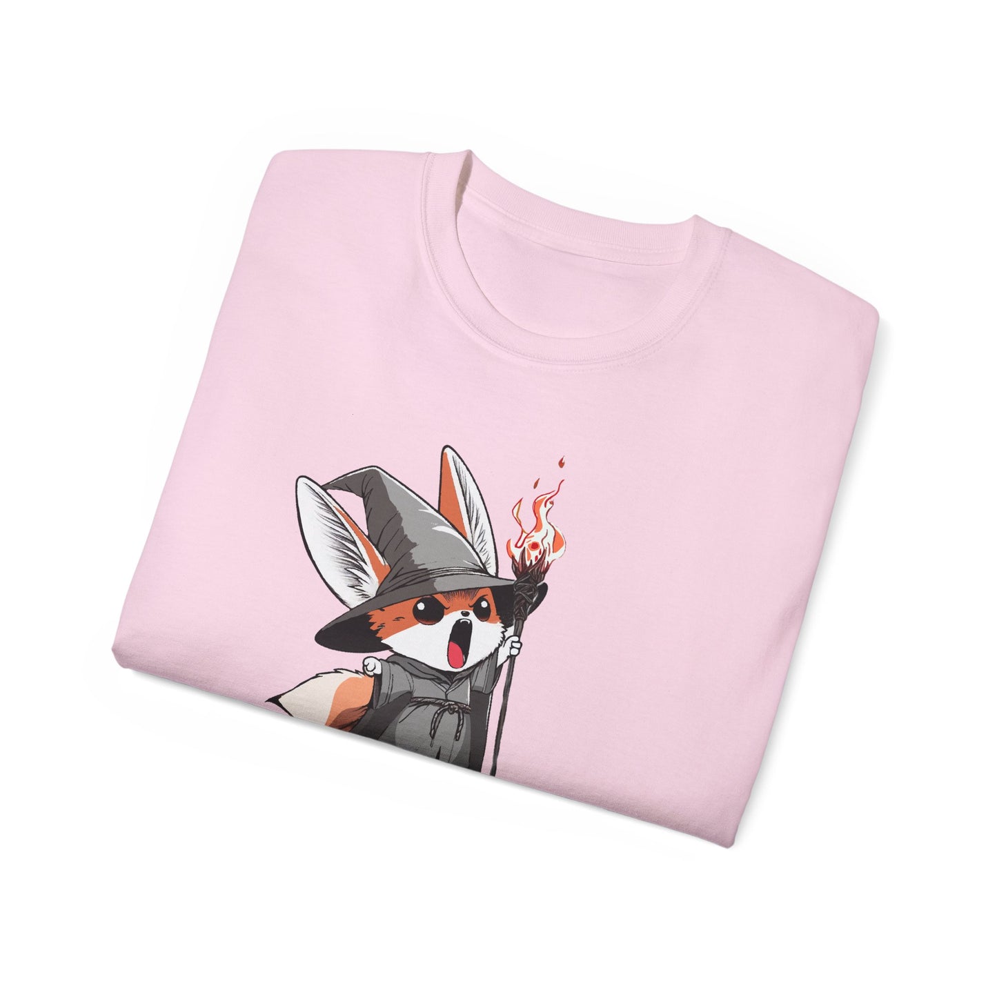Whimsical Fox Wizard Tee: Cozy Gift for Animal Lovers, Cute T-shirt for Kids and Adults, Fantasy Merch, Gift for Halloween