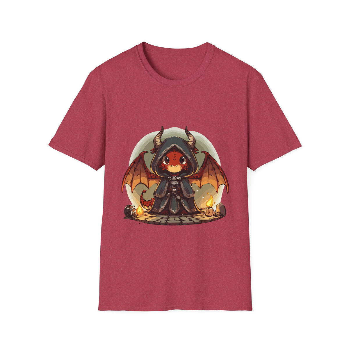 Hooded Dragon Demon Unisex Softstyle T-Shirt