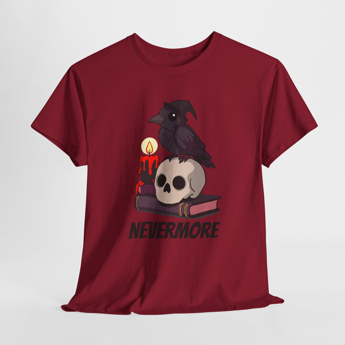 Nevermore Raven T-Shirt - Gothic, Spooky, Edgar Allan Poe