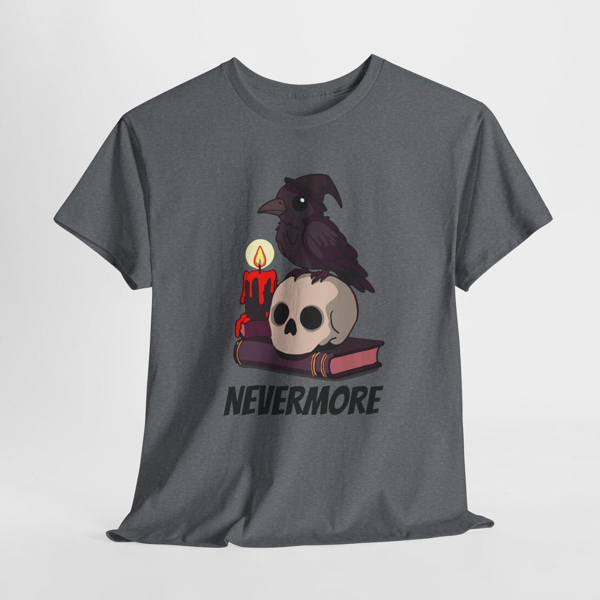 Nevermore Raven T-Shirt - Gothic, Spooky, Edgar Allan Poe