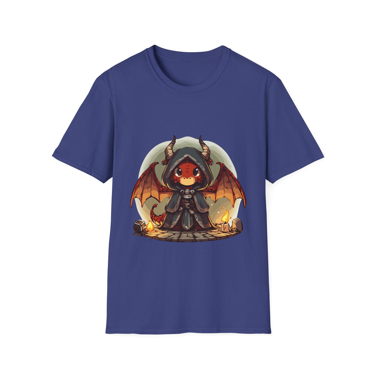 Hooded Dragon Demon Unisex Softstyle T-Shirt