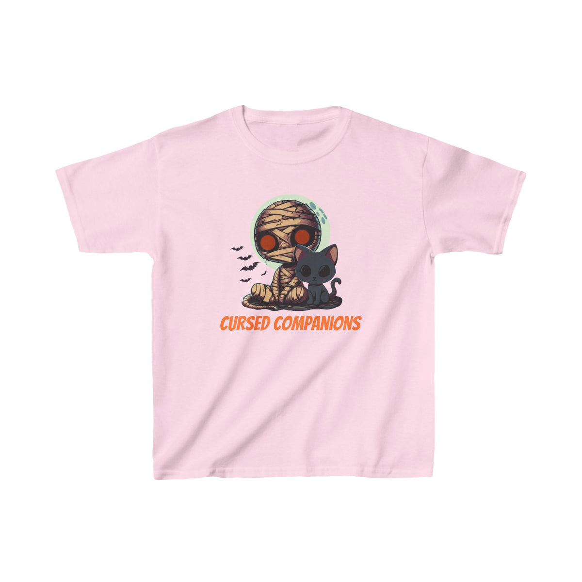 Spooky Cute Mummy Kids Shirt - "Cursed Companions"