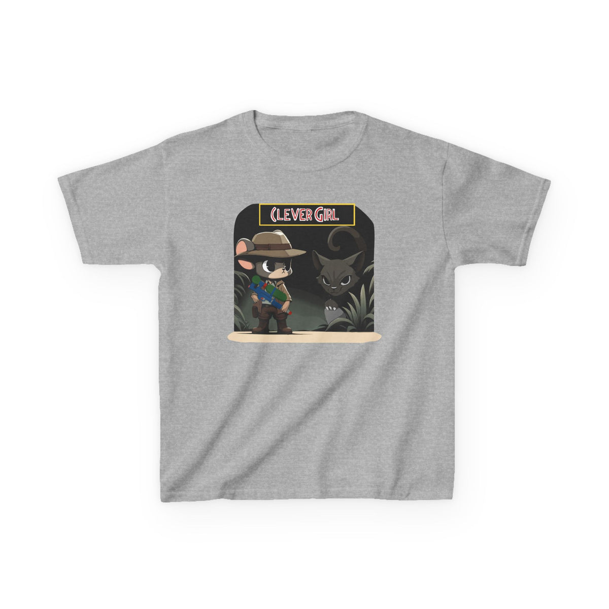 Clever Girl Kids Tee, Fun Graphic T-Shirt for Children, Adventure Shirt, Birthday Gift for Kids, Cute Animal Tee