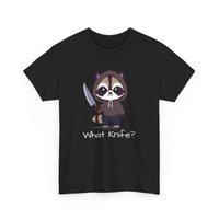 Hooded Raccoon Knife Shirt