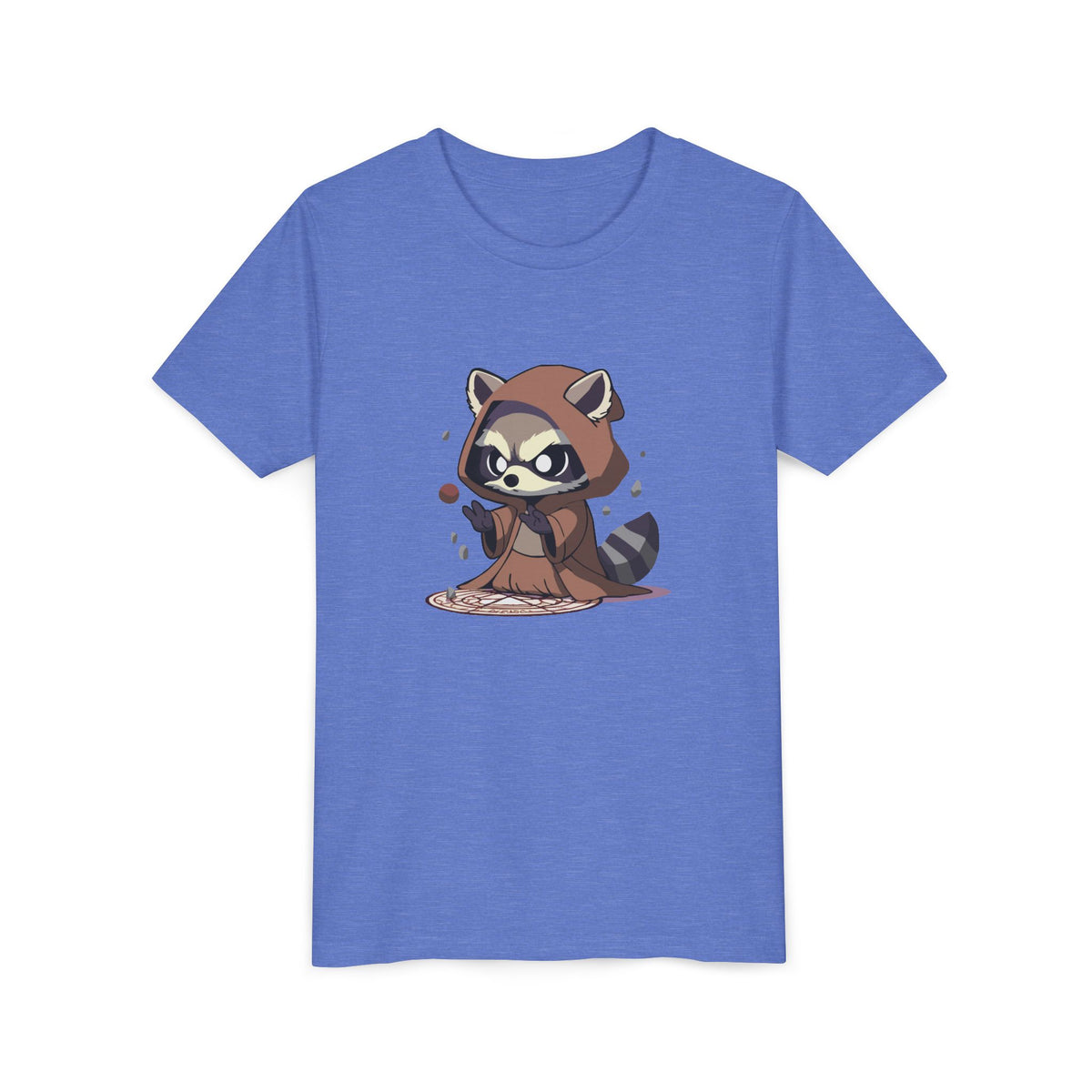 Raccoon Hoodie Youth Short Sleeve Tee - Perfect for Playtime and Parties