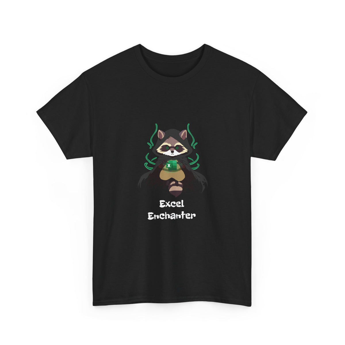 Excel Wizard Raccoon T-Shirt - Unleash Your Inner Spreadsheet Master!