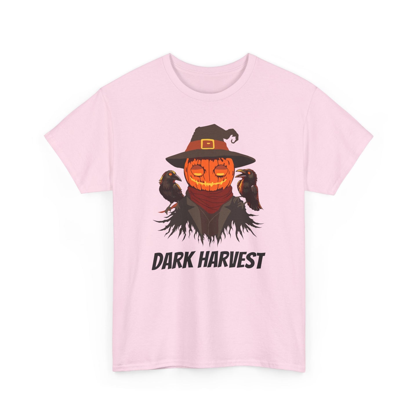 Dark Harvest Scarecrow Pumpkin T-Shirt - Spooky, Halloween, Gothic