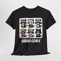 Halloween Raccoon Squad Goals T-Shirt - Cute, Spooky, Fun