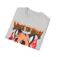 Metal Fox Christmas T-Shirt – 'Wreck the Halls' Holiday Graphic Tee