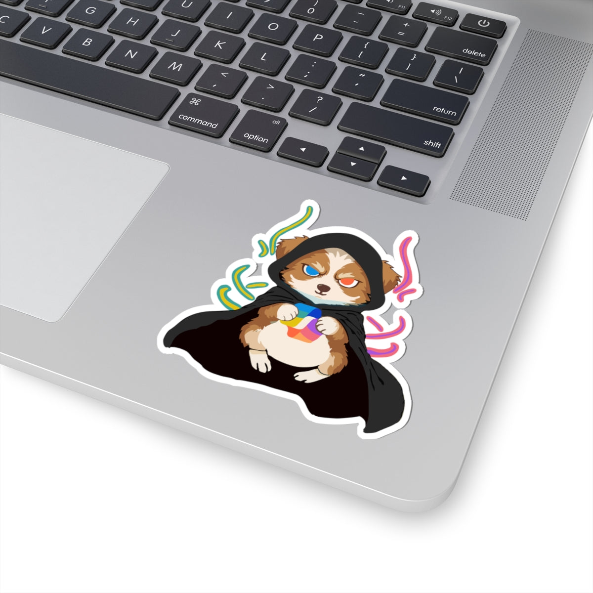Charming Dog Wizard Kiss-Cut Stickers | Cute Pet Stickers for Laptop, Water Bottle, Decor, Gifts, Animal Lovers