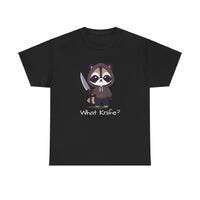 Hooded Raccoon Knife Shirt
