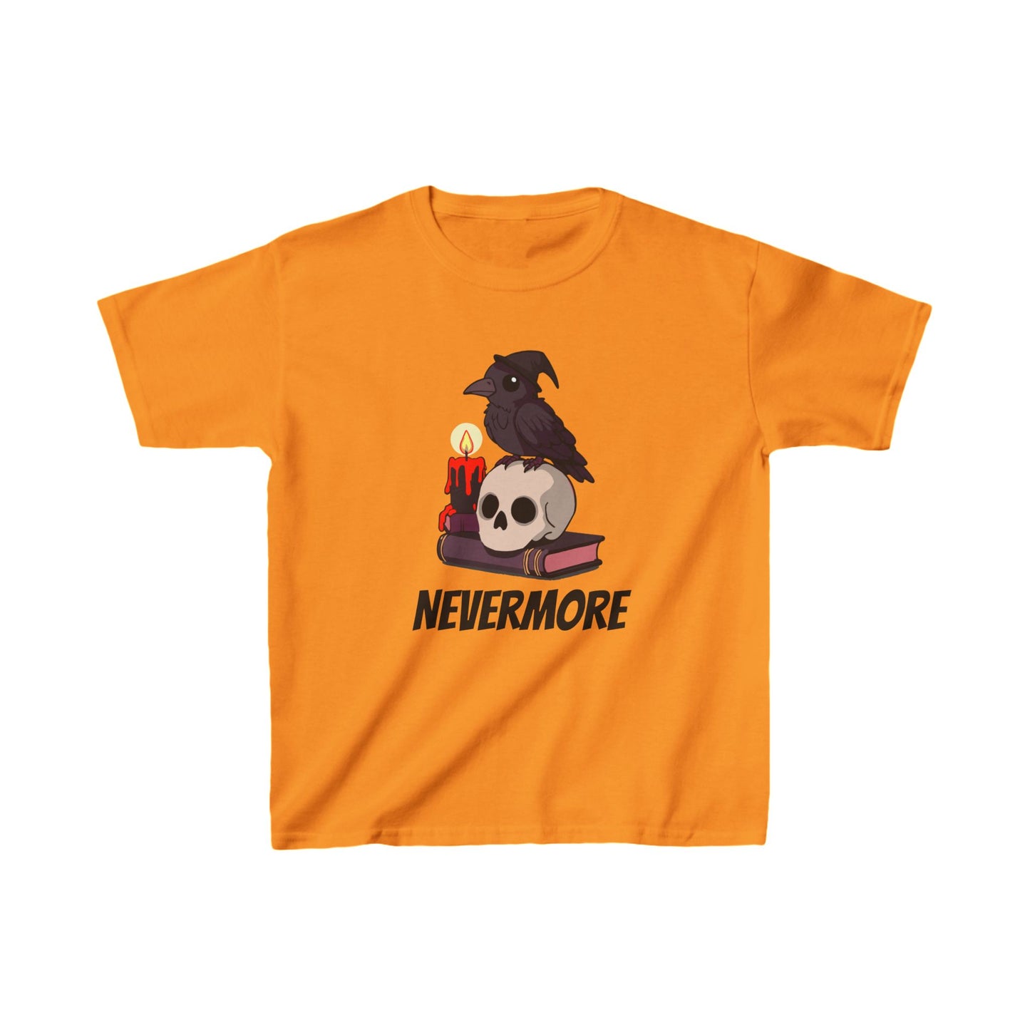 Spooky Cute Raven Kids Shirt - "Nevermore"