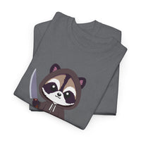 Hooded Raccoon Knife Shirt