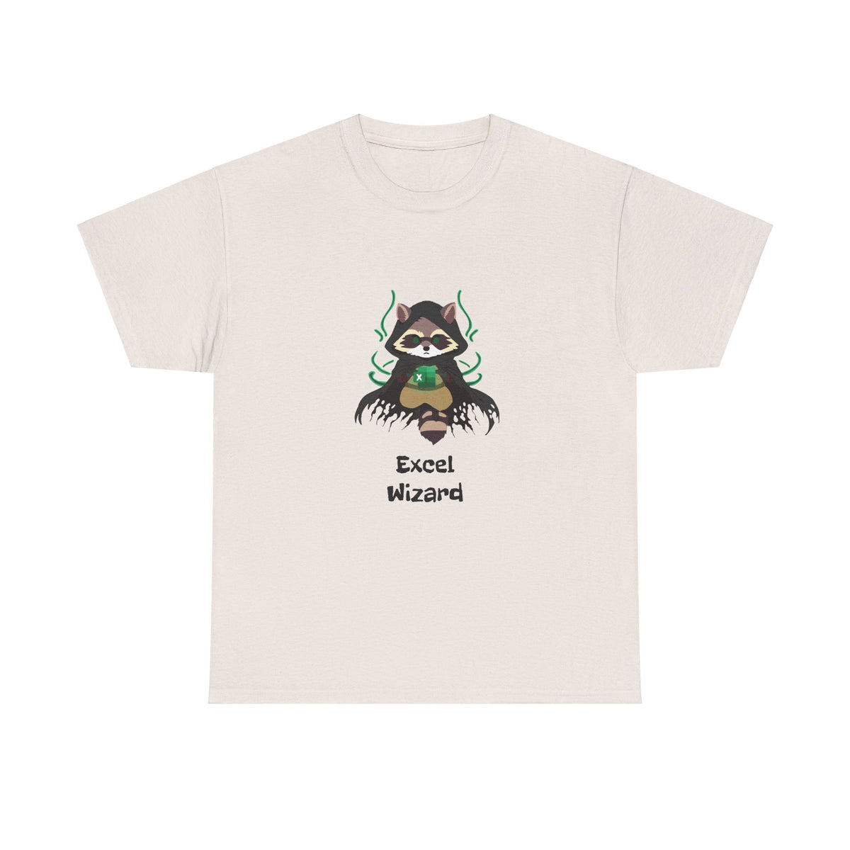 Excel Wizard Raccoon T-Shirt - Unleash Your Inner Spreadsheet Master!