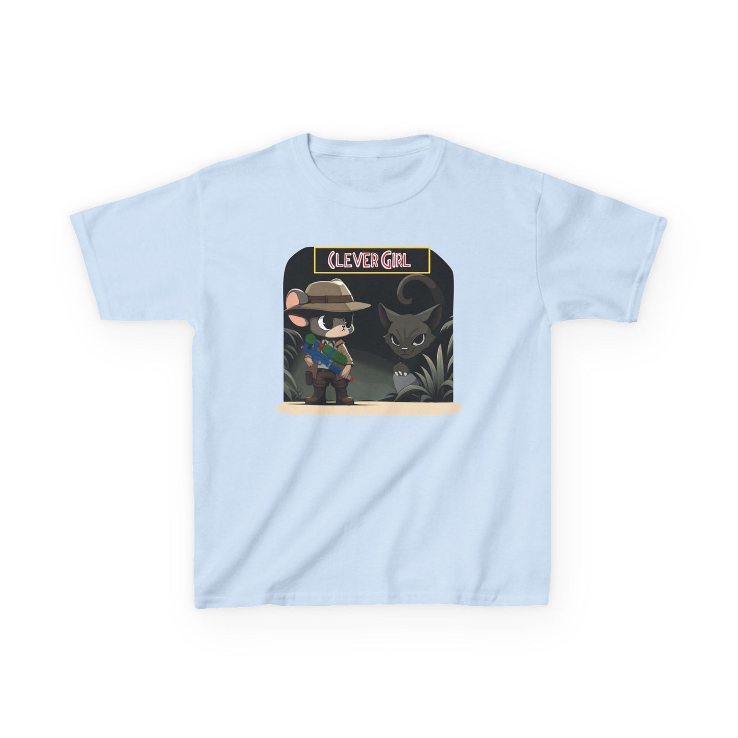 Clever Girl Kids Tee, Fun Graphic T-Shirt for Children, Adventure Shirt, Birthday Gift for Kids, Cute Animal Tee