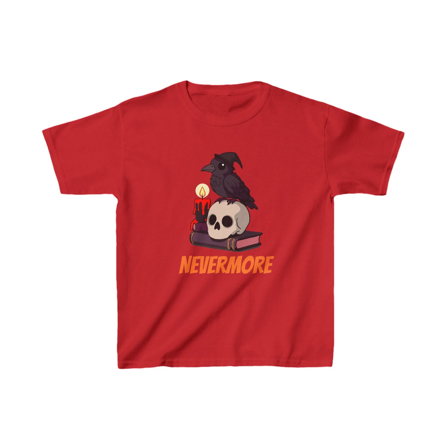 Spooky Cute Raven Kids Shirt - "Nevermore"