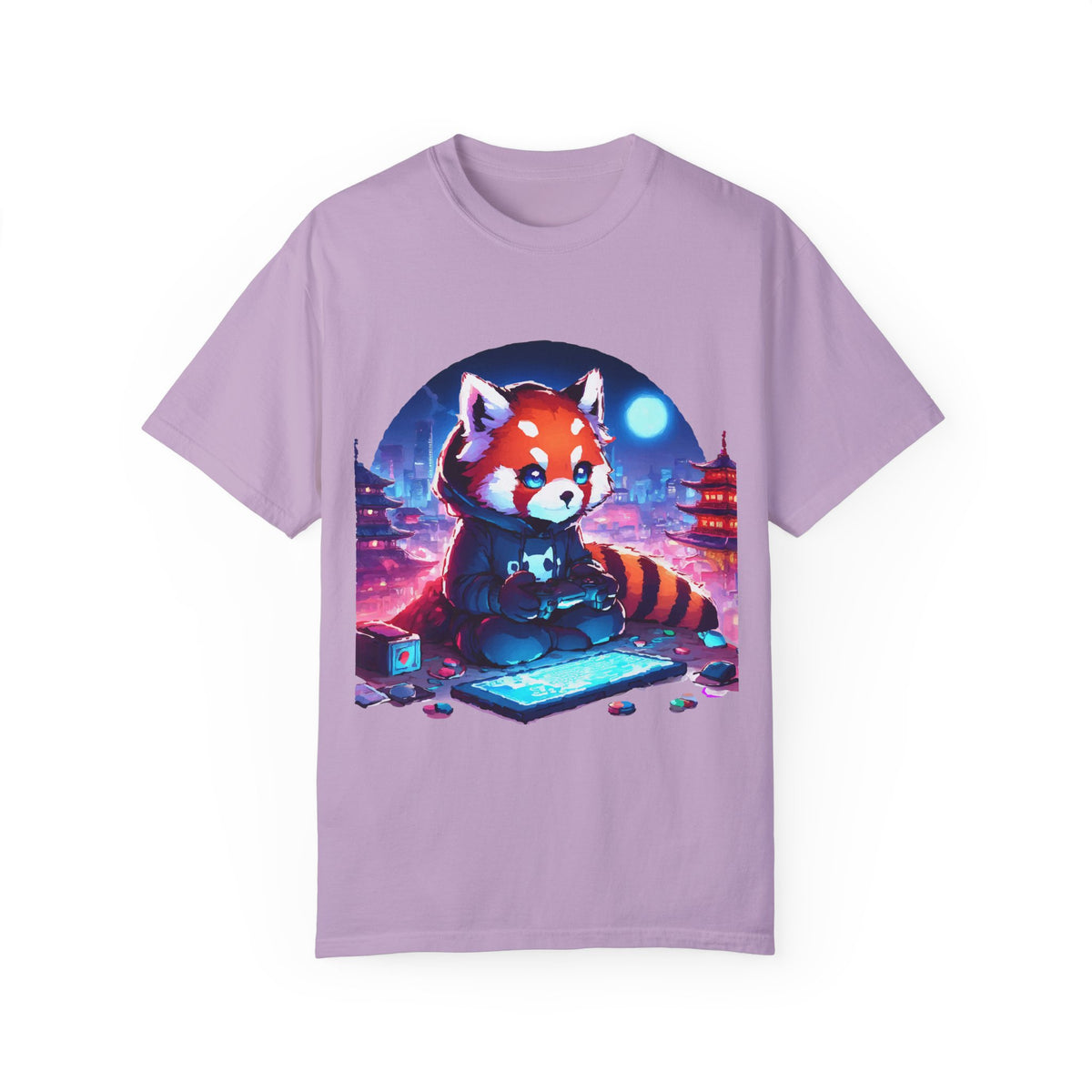 Red Panda Gamer T-Shirt - Cute & Funny Gaming Apparel