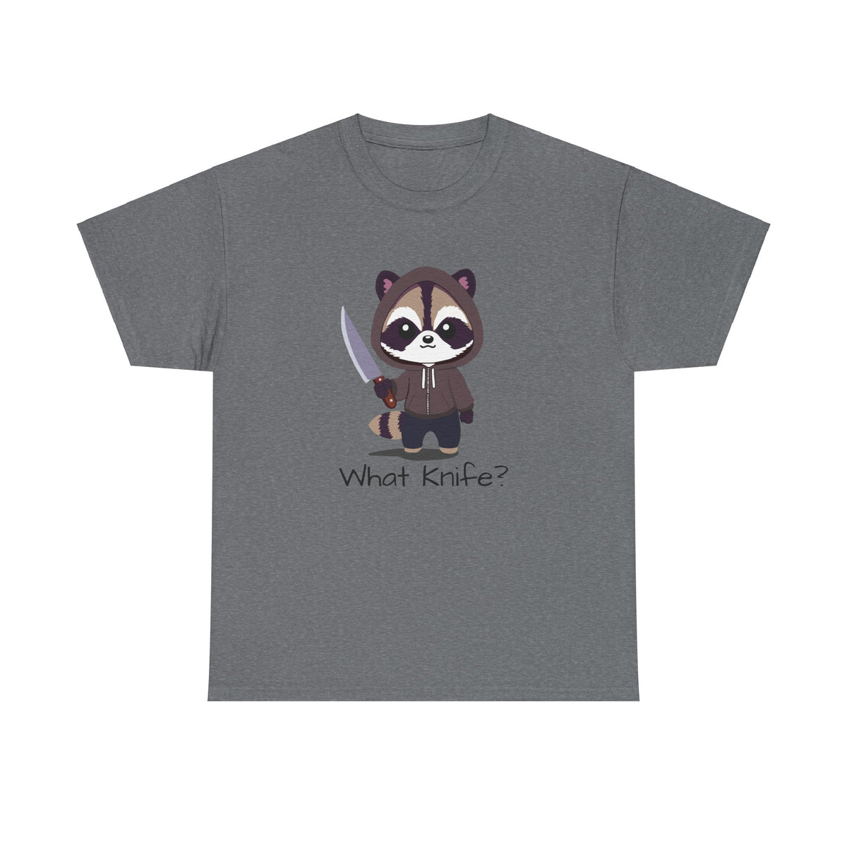 Hooded Raccoon Knife Shirt