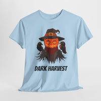 Dark Harvest Scarecrow Pumpkin T-Shirt - Spooky, Halloween, Gothic