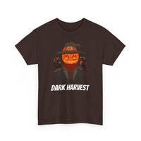 Dark Harvest Scarecrow Pumpkin T-Shirt - Spooky, Halloween, Gothic