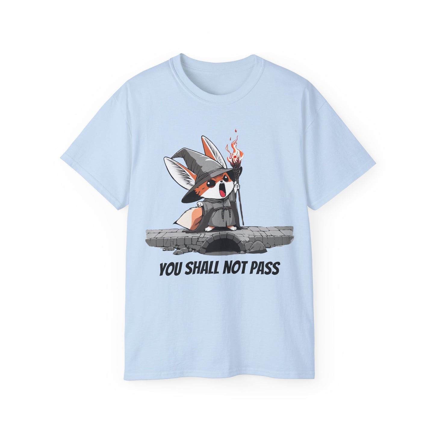 Whimsical Fox Wizard Tee: Cozy Gift for Animal Lovers, Cute T-shirt for Kids and Adults, Fantasy Merch, Gift for Halloween