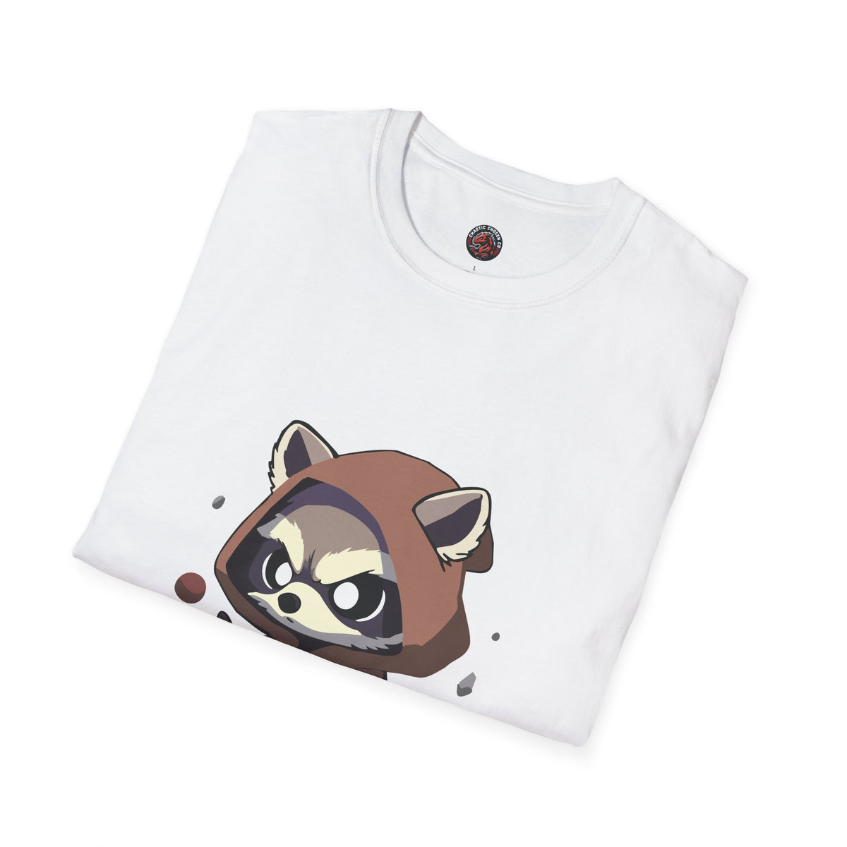 Cute Raccoon Space Wizard Unisex Softstyle T-Shirt - Perfect for Animal and Star Wars Fans