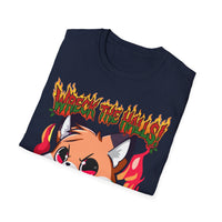 Metal Fox Christmas T-Shirt – 'Wreck the Halls' Holiday Graphic Tee