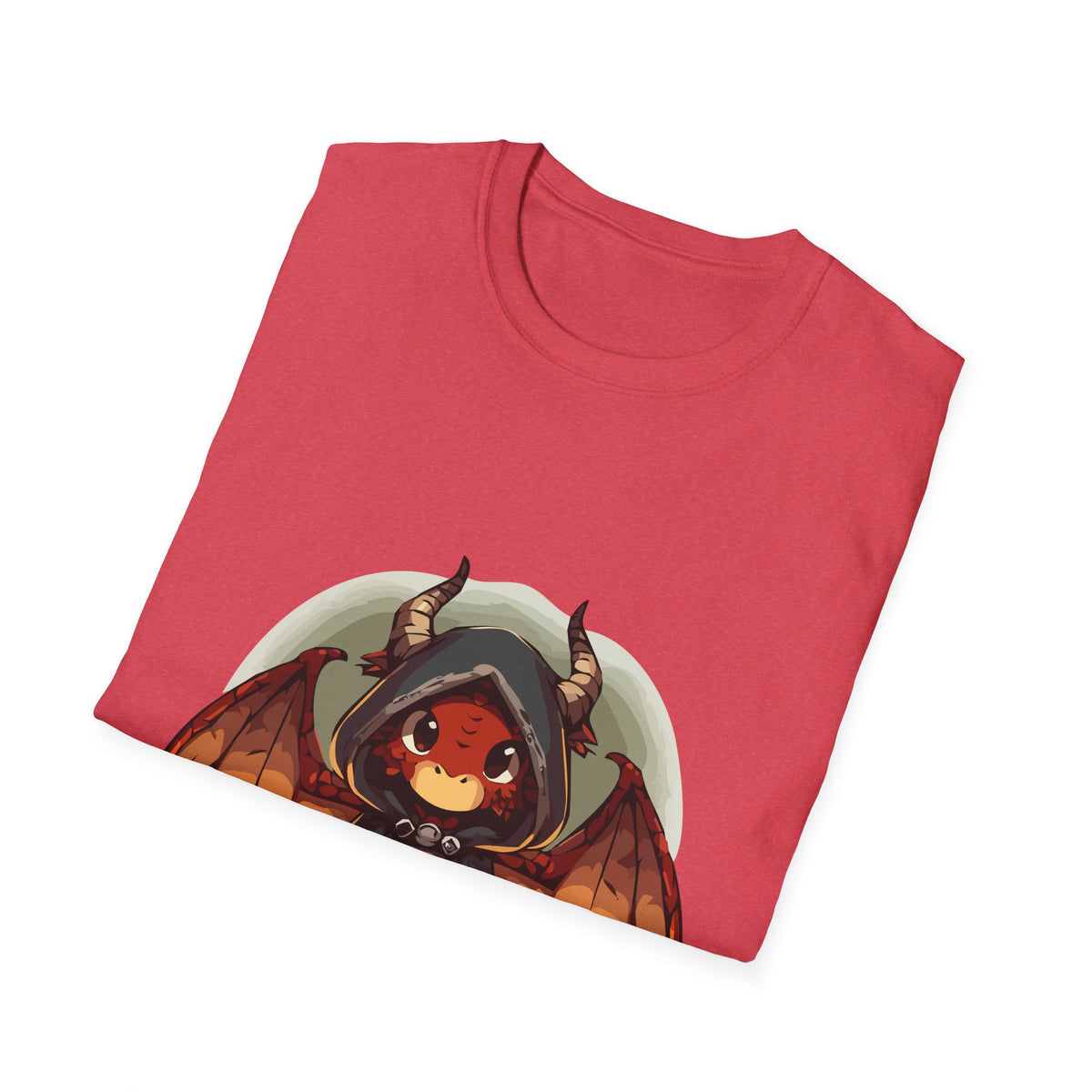 Hooded Dragon Demon Unisex Softstyle T-Shirt
