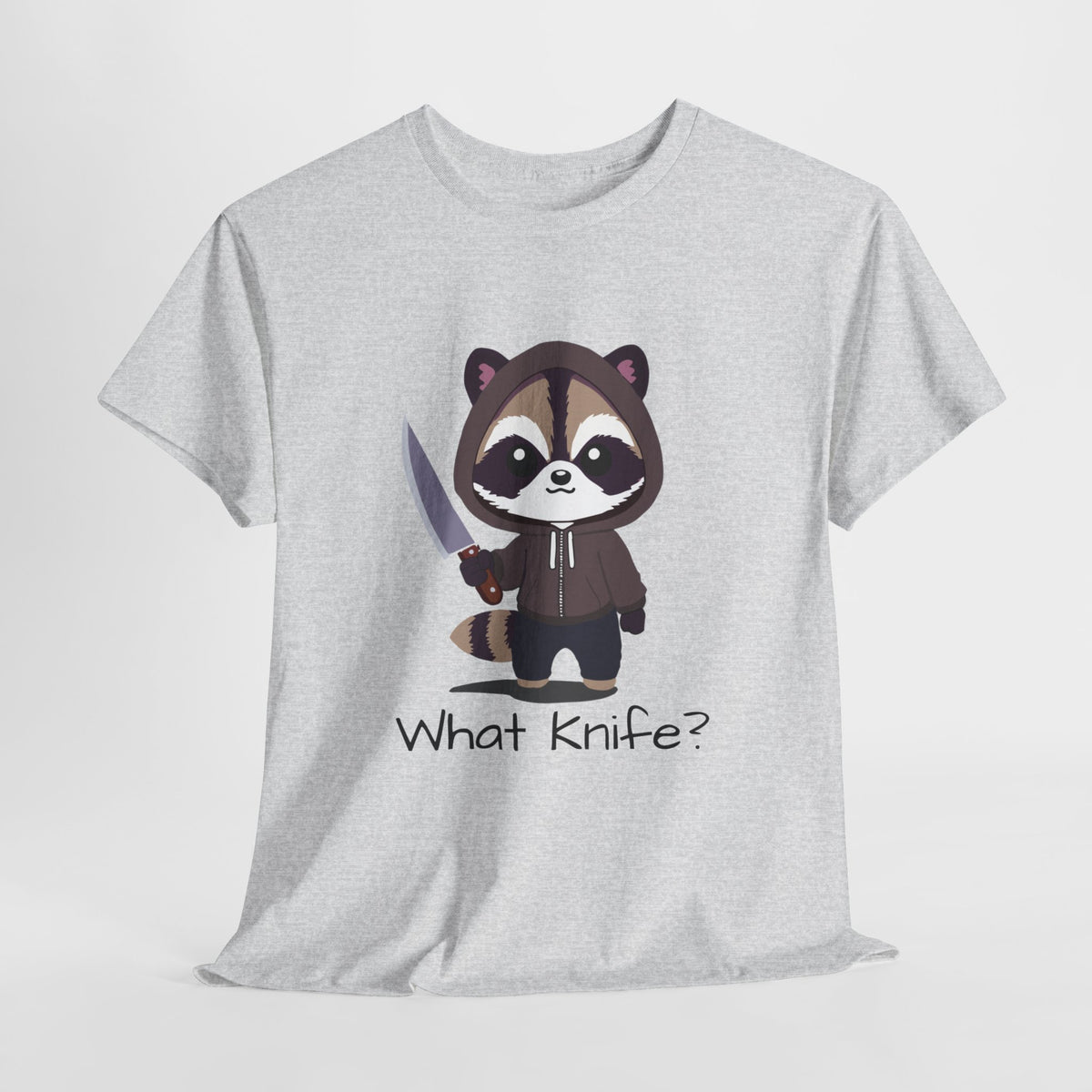 Hooded Raccoon Knife Shirt