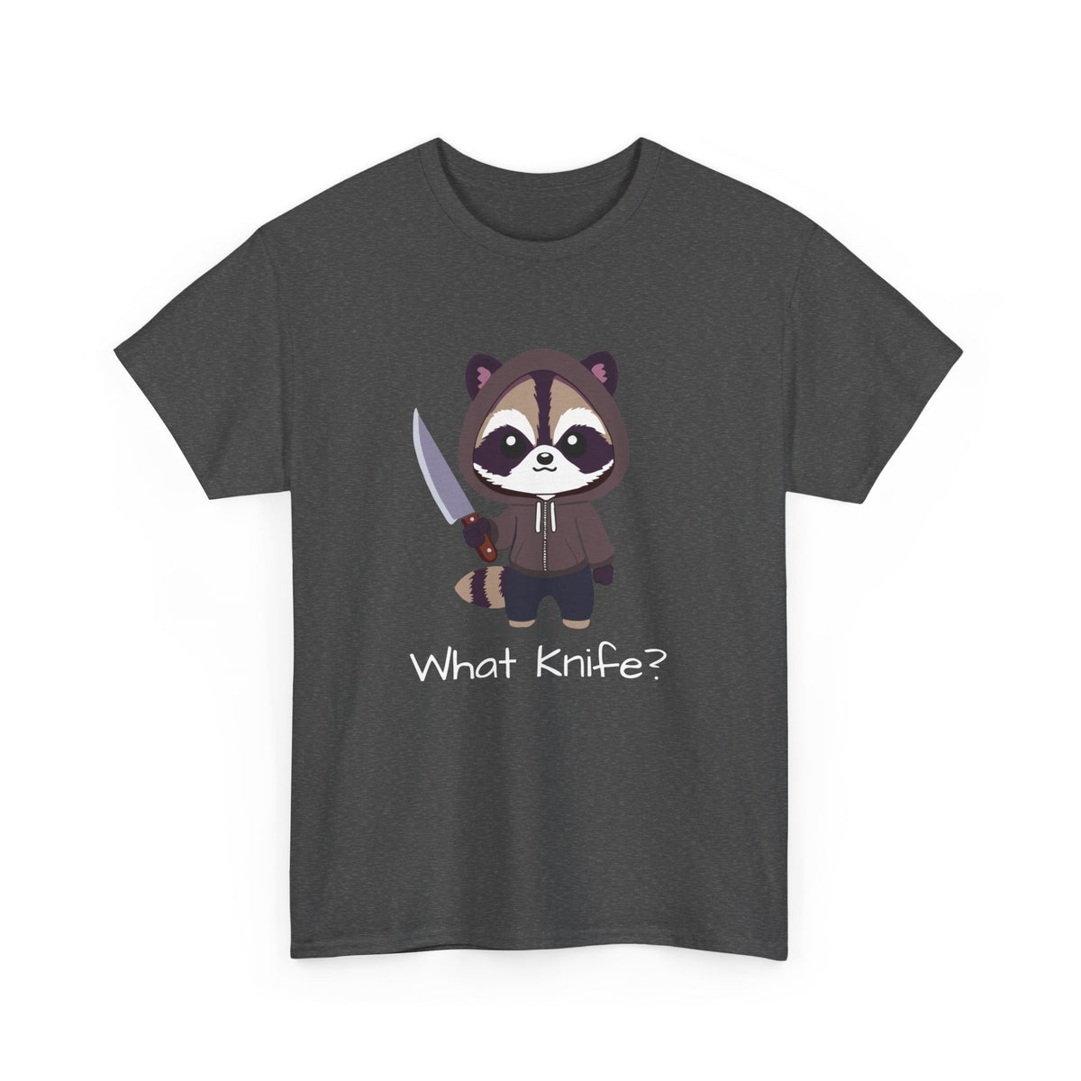 Hooded Raccoon Knife Shirt