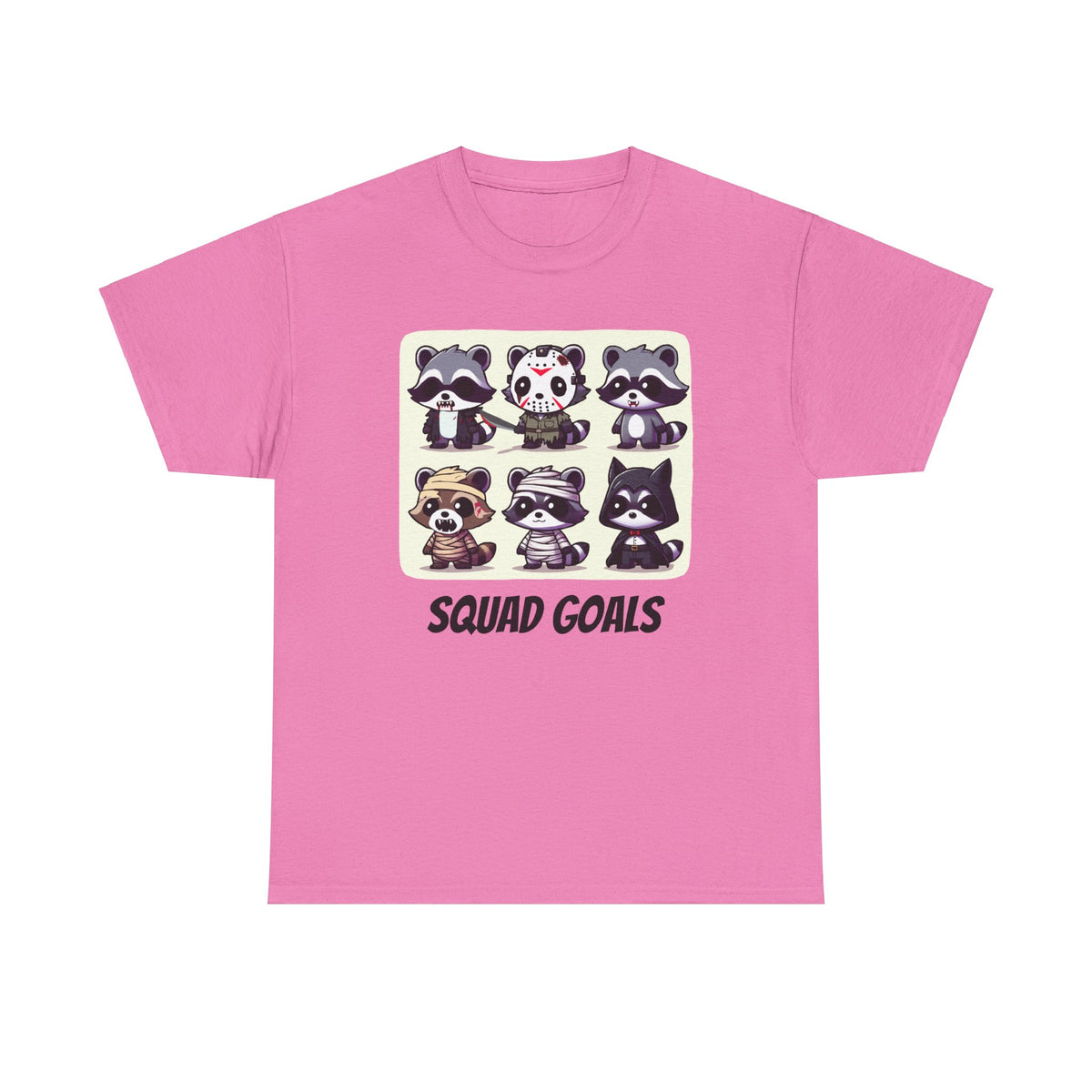 Halloween Raccoon Squad Goals T-Shirt - Cute, Spooky, Fun