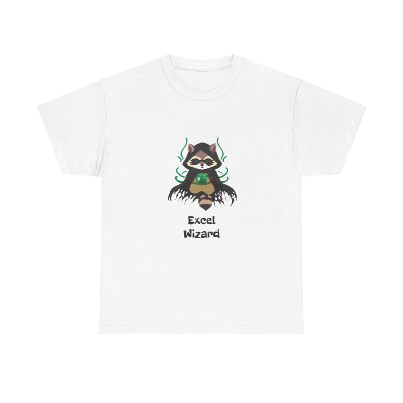 Excel Wizard Raccoon T-Shirt - Unleash Your Inner Spreadsheet Master!