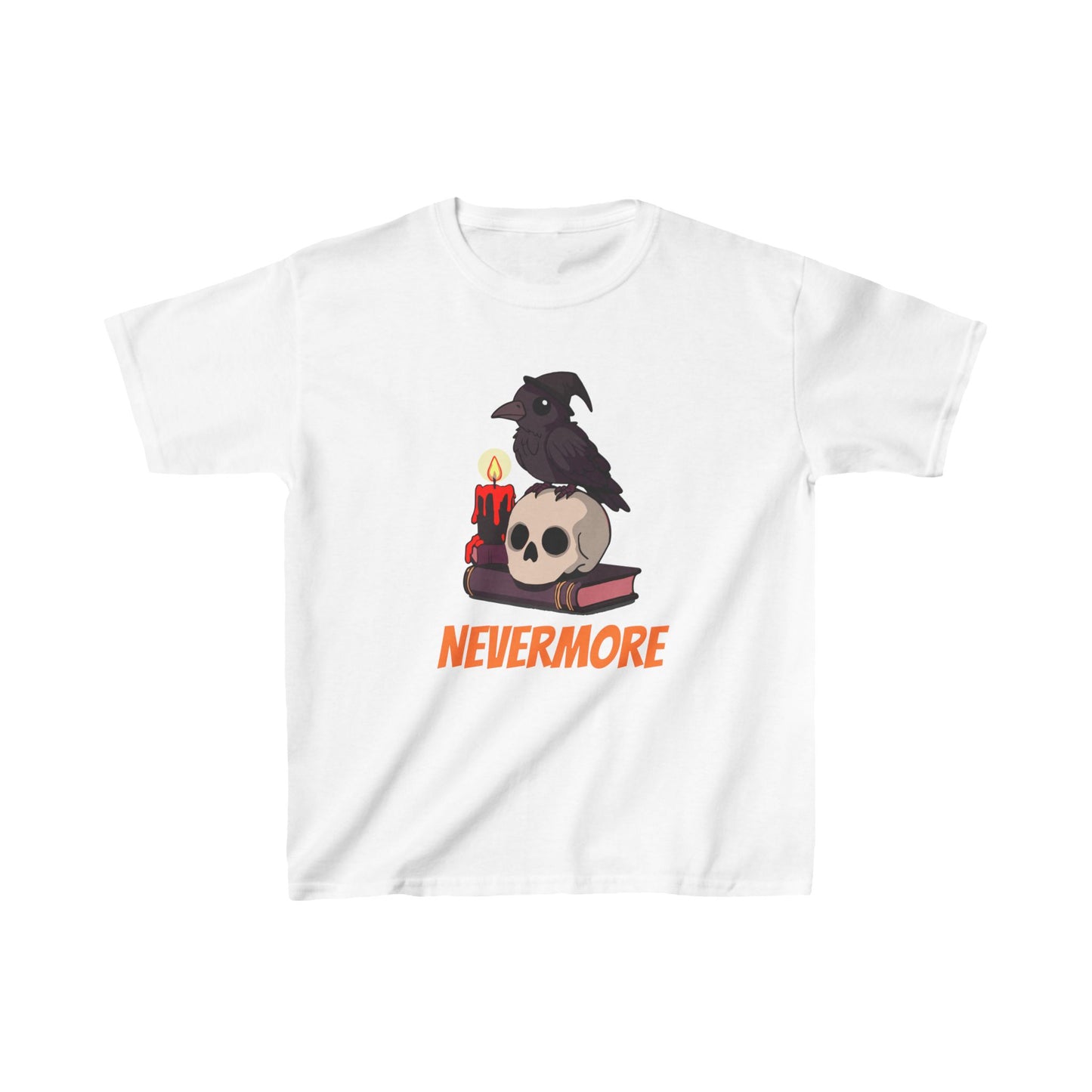 Spooky Cute Raven Kids Shirt - "Nevermore"