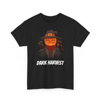 Dark Harvest Scarecrow Pumpkin T-Shirt - Spooky, Halloween, Gothic