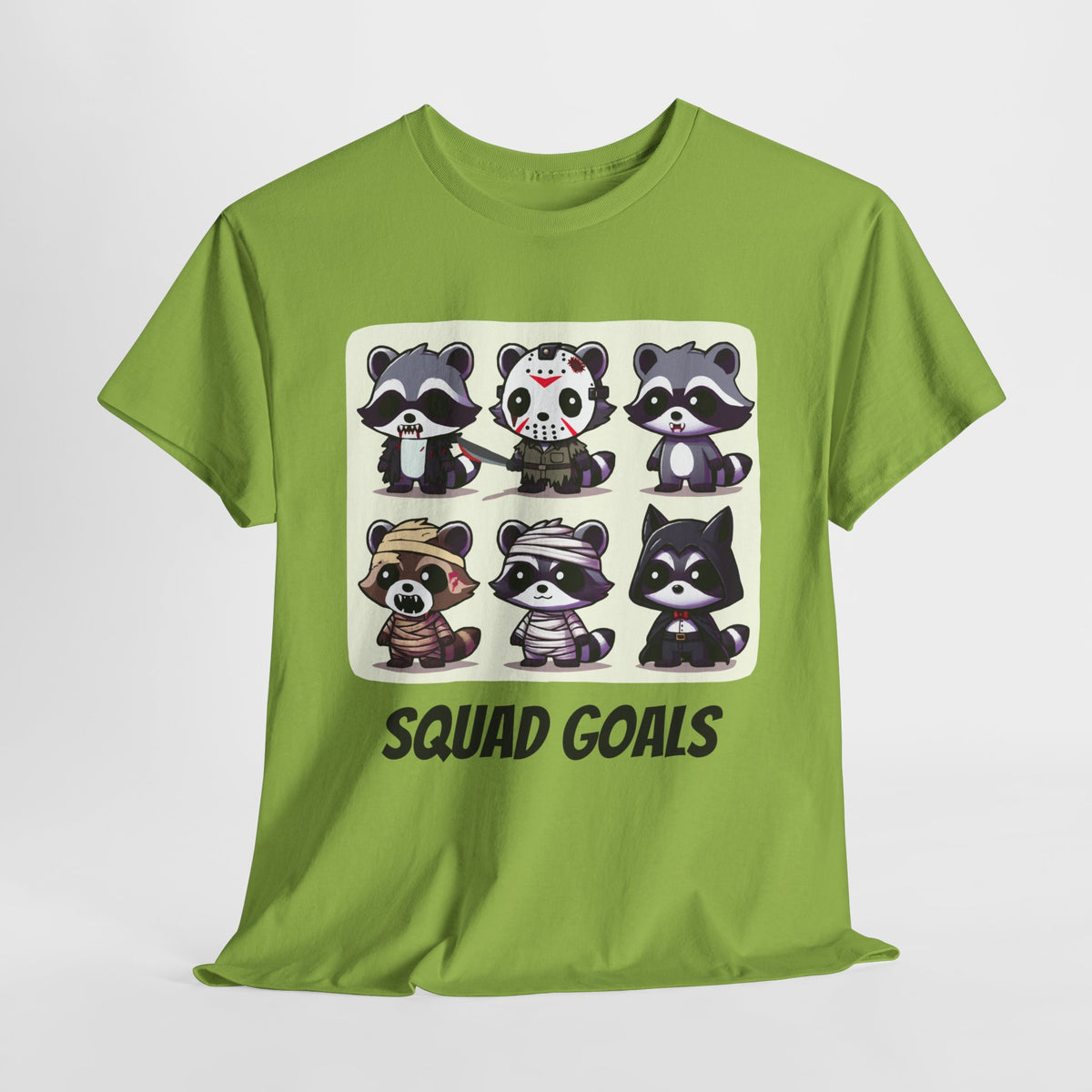 Halloween Raccoon Squad Goals T-Shirt - Cute, Spooky, Fun