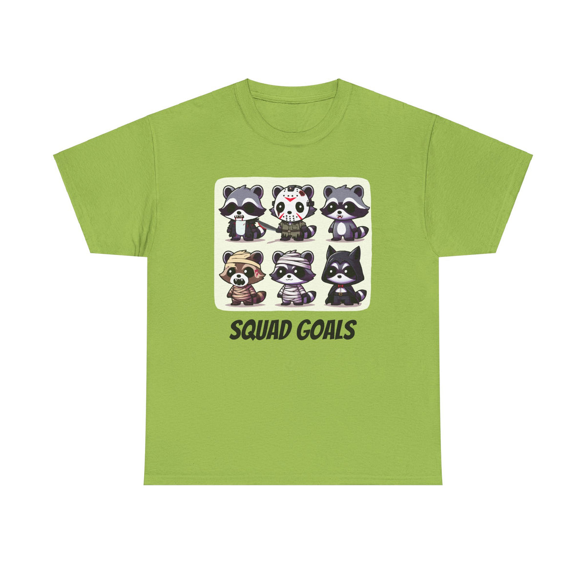 Halloween Raccoon Squad Goals T-Shirt - Cute, Spooky, Fun