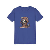 Raccoon Hoodie Youth Short Sleeve Tee - Perfect for Playtime and Parties