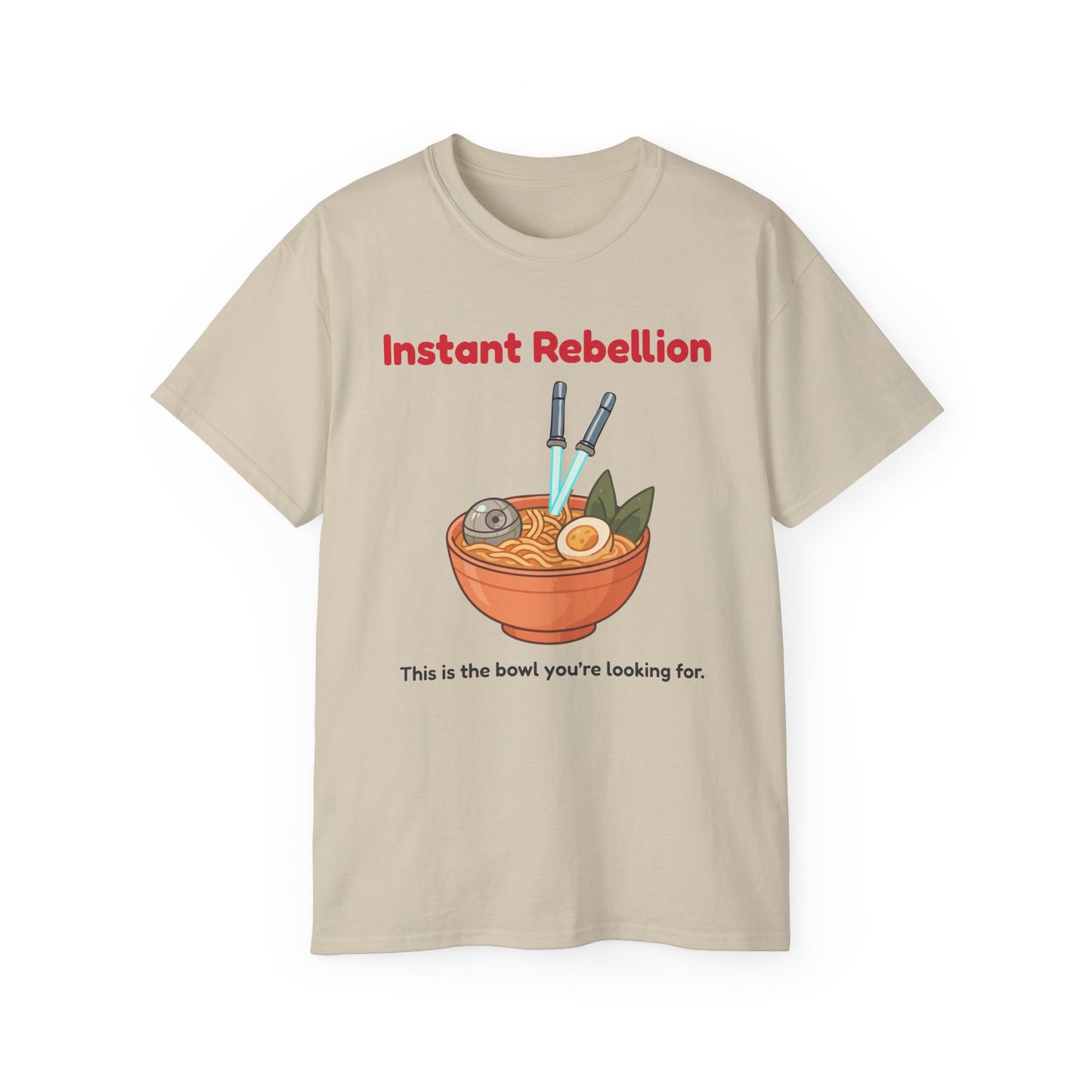 Funny Instant Ramen Unisex Ultra Cotton Tee – Perfect for Food Jedi!