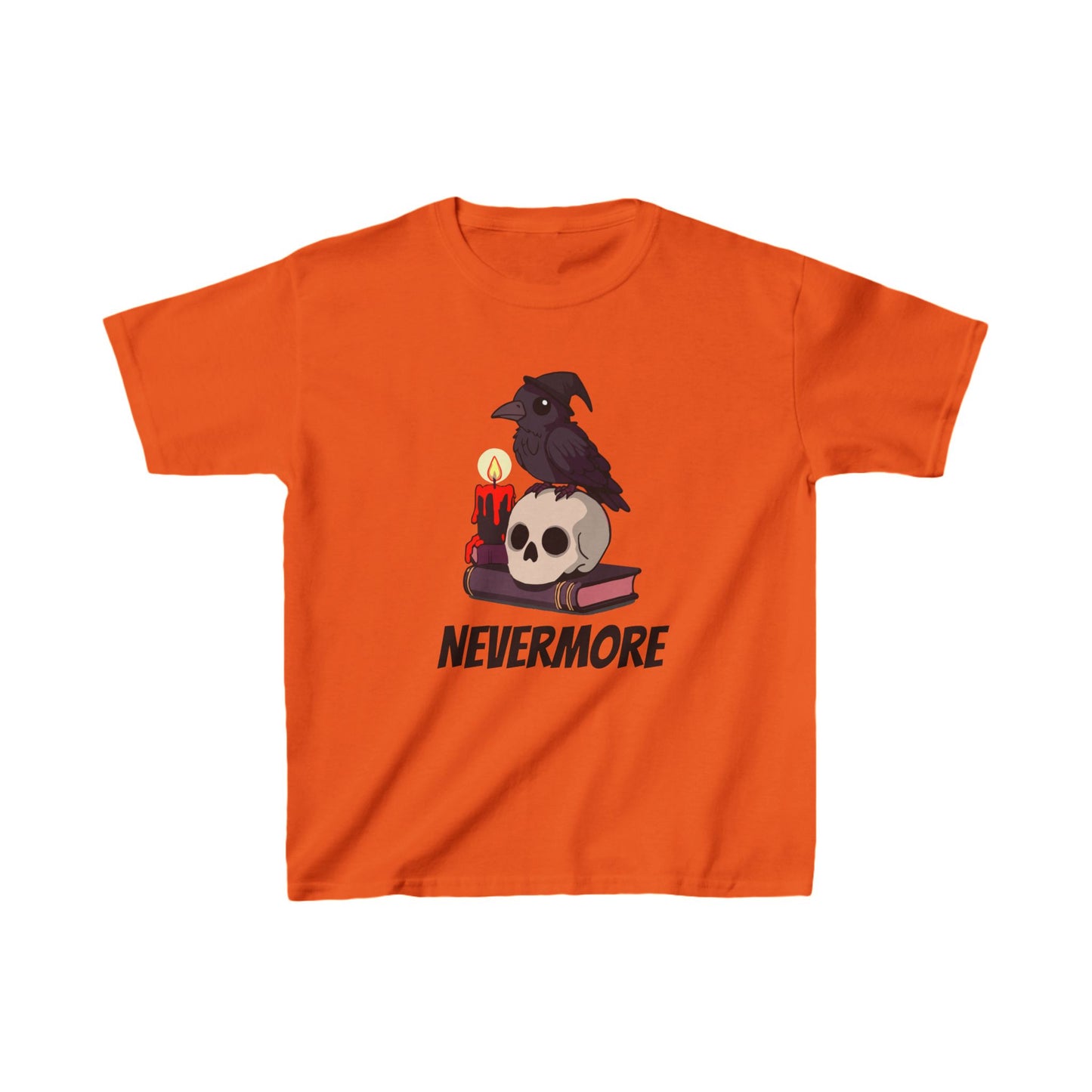 Spooky Cute Raven Kids Shirt - "Nevermore"