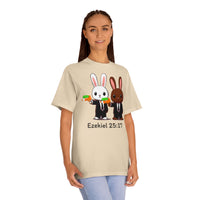 Ezekiel 25:17 Bunny Tee, Unisex Graphic Tee, Funny T-Shirt, Cute Animal Shirt, Gift for Friends, Easter Apparel
