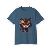 Shadowy Tiger Graphic Unisex Ultra Cotton Tee - Perfect for Animal Lovers
