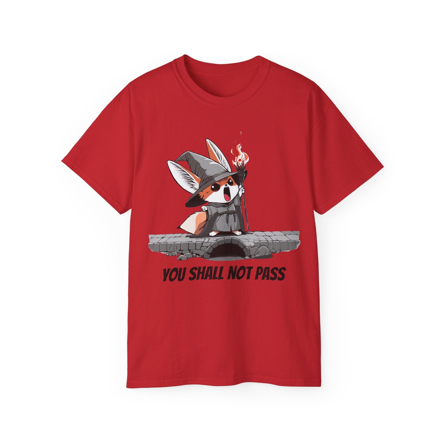 Whimsical Fox Wizard Tee: Cozy Gift for Animal Lovers, Cute T-shirt for Kids and Adults, Fantasy Merch, Gift for Halloween