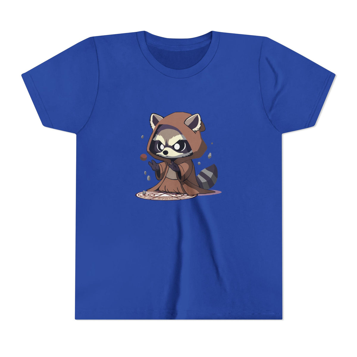 Raccoon Hoodie Youth Short Sleeve Tee - Perfect for Playtime and Parties