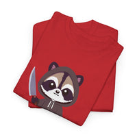 Hooded Raccoon Knife Shirt