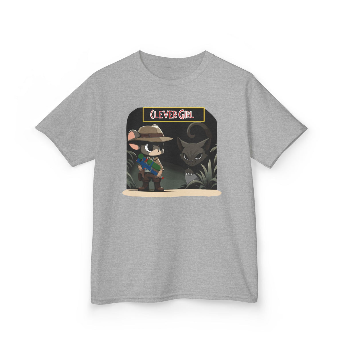 Clever Girl Kids Tee, Fun Graphic T-Shirt for Children, Adventure Shirt, Birthday Gift for Kids, Cute Animal Tee