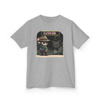 Clever Girl Kids Tee, Fun Graphic T-Shirt for Children, Adventure Shirt, Birthday Gift for Kids, Cute Animal Tee