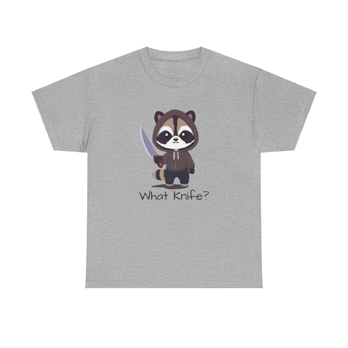 Hooded Raccoon Knife Shirt