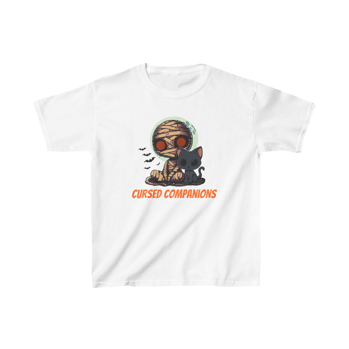 Spooky Cute Mummy Kids Shirt - "Cursed Companions"